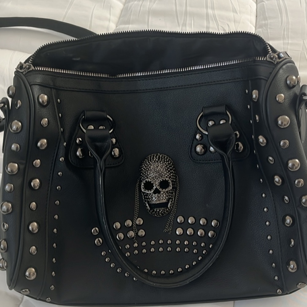 Cool faux leather goth purse